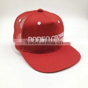 High Quality Popular Embroidery Flat Brim Trucker Cap thumbnail-2