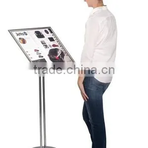 18 x 24 Poster Stand for Floor, Snap Open,Tilting, Adjustable Height - Chrome(FS-B-0199) thumbnail-3