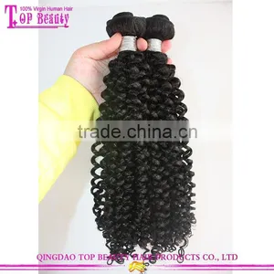 Top Quality New Trend Spring Curl 100% Real Human Hair Weft Virgin Peruvian Hair thumbnail-3