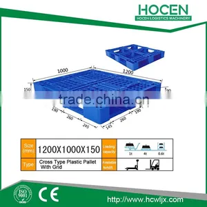 1600*1600 Plastic Pallet With 9 Feet, Single Faced Hygienic Plastic Pallet thumbnail-4