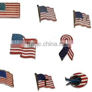 China Factory Made America Flag Series Badge Pin thumbnail-1