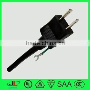 Japan Male Power Cord Plug, PSE Power Cable With Plug, 2 Pin Electric Plug thumbnail-1