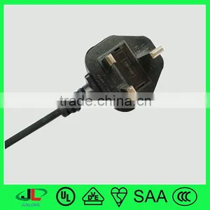 UK Cerfified Flexible Wire Cable With British Moulded Plug With Fuse, 3 Pin Plug and Electric Switch thumbnail-2