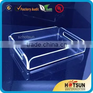 Clear Lucite Acrylic Serving Trays thumbnail-1