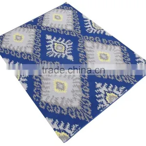 Hand Woven Flat Weave Blue/Multi Wool Rugs thumbnail-2