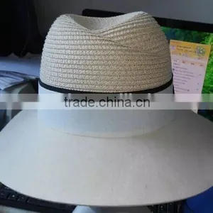 New Style Cheap Fedora Straw Hat for Man thumbnail-2