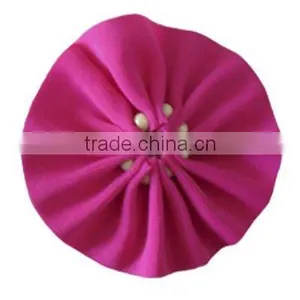 Fashional Handmade Lycra Flower With Wooden Beads thumbnail-1