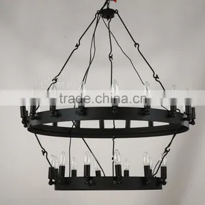 Vintage Industrial Pendant Lighting Iron Ceiling Lamp Candle Chandelier thumbnail-5