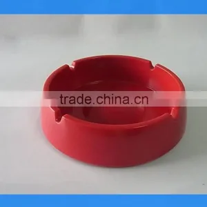 DCA009149RED Shiny RED Color Melamine Ashtray, Melamine Cigarette Ashtray, Round Ashtray thumbnail-1