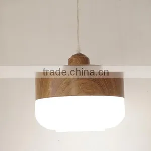Vintage Glass Ball Pendant Lamp/frosted White Milk Glass Pendant Light/wood Pendant Lamp thumbnail-1