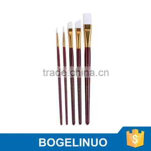 A0080G White Nylon Hair Art Paint Brush-5PCS thumbnail-1