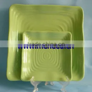 Solid Color Square Mealmine Dinner Set ,square Melamine Plate thumbnail-1