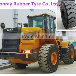 Sany Backhoe Loaders Tyre 23.5-25 23.5r25 Installed Rims 19.50 for Loading Sand Stone thumbnail-1