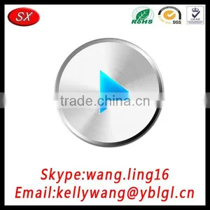 Guangdong Factoy Customized Stainless Steel Press Button, Push Button, Play Button Pass RoHS/ISO thumbnail-1