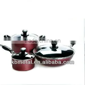 6 Pieces Aluminum Cookware Sets thumbnail-1