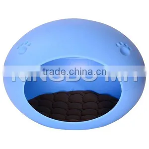 Pet Cat Egg Shaped Pod Sleeping Bed House - Blue thumbnail-1