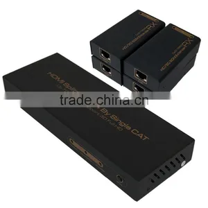 New Product HDMI Splitter 1x4 by 2CAT Extend 60M Full HD. With Four Receiver (Support 3D)US thumbnail-4