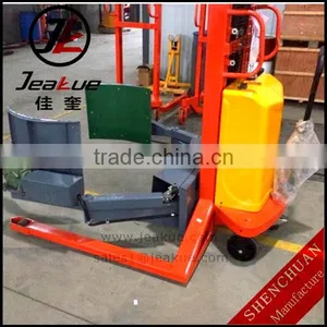 360 Deg Rotating 300-1000KG Electric Barrel Lifter Forklift With Clamp thumbnail-1