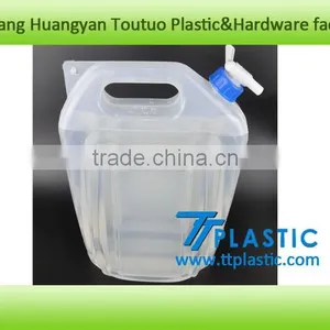 8L Watter Carrier Hot Sale the LDPE Materail Collapsible Clear Plastic Camping Water Carrier Drinking Water Bucket Jug Outdoor thumbnail-1