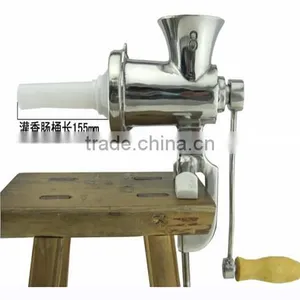 Hand Operate Cast Iron Electroplate Tinned 5# Manual Meat Grinder thumbnail-5