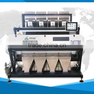 High Sorting Accuracy Special Design Corn Color Sorter , 4 Chutes 64 Channels Auto Grain Sorting Machine thumbnail-1