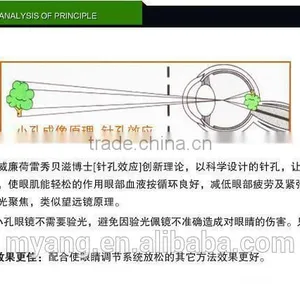 China Sunglass Manufacturers/fashion Brand Pinhole Glasses Medical Glasses 2015 EBay Hot Pinhole Glasses Anti Fatigue Glasses thumbnail-3
