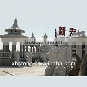 Garden Stone Pavilion Gazebo , Outdoor Round Shape Gazebo thumbnail-1