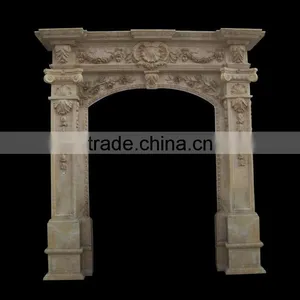 Figure Carved Stone Decorative Door Surround thumbnail-1