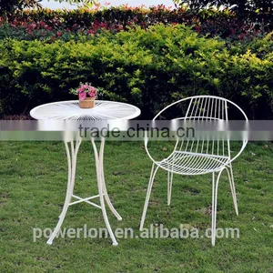 Stylish Wedding Dec French Patio Set Small KD Table 2 Chairs thumbnail-5