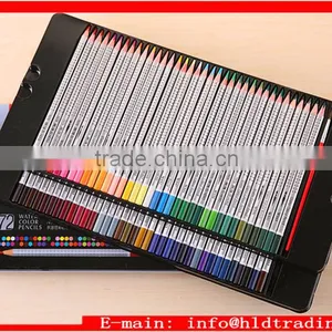 Factory Wholesale Artist Quality Flat Matel Box 72 Wood Water Colored Drawing Pencils Set thumbnail-1