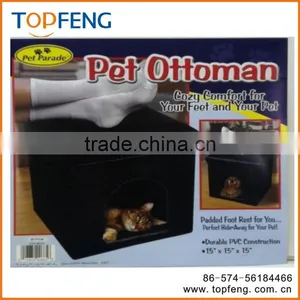 Pet House Ottoman , Dog and Cat Folding Ottoman , Pet Ottoman thumbnail-1
