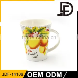 2017 Trending Products Ceramic Cup Fruit 12oz Bone China Sublimation Printed Mug thumbnail-1