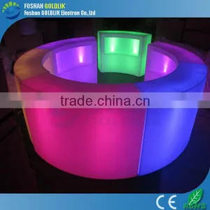 Round Shape Commercial Bar Counter for Sale With Unique Design Users GKT-021BC thumbnail-1