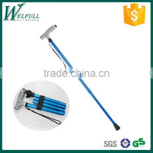 Folding Nordic Walking Stick With Flashlight 2 Sections, SZ19005F thumbnail-1