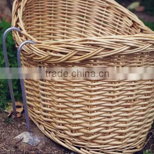 Wholesale Vintage Removable Wicker Bicycle Front Basket thumbnail-3