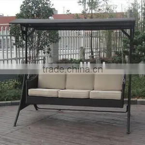 Rattan 3-seat Garden Swing(ESR-9690) thumbnail-2