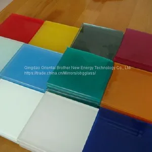 4 мм окрашенное в синий цвет стекло BluePainted Glass/ цветное стекло RAL1347 thumbnail-4