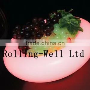 Multi Color Change Flashing LED Fruit Plate CE/RoHS Bowl for Home Decoration thumbnail-2