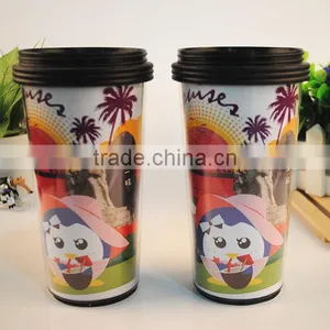 Customized Logo Plastic Insert Coffee Cups for Promotional thumbnail-1