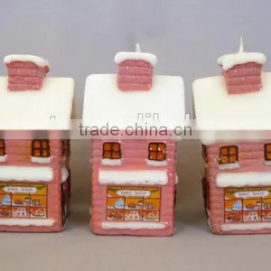 Christmasville Christmas Village Pink Shop Candles thumbnail-1