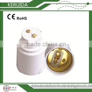 B22-E27 Porcelain Lampholder Adaptor/lamp Socket Converter Adapter thumbnail-1