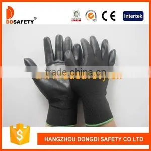 DDSAFETY Hot Sale 2016 Black PU Gloves Safety Gloves thumbnail-1