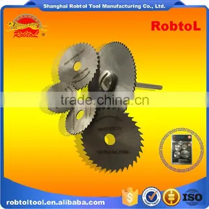 6pcs Set HSS Circular Saw With Mandrel Shank Cut off Wheel Dremel Die Grinder Rotary Tool Cut Pipe Wood Metal thumbnail-1