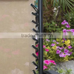 2 Pack Garden Teslin Pool Tan Folding Zero Gravity Lounge Chair thumbnail-6