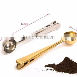 304 Stainless Steel Food Grade Measured Coffee Spoon With Clip thumbnail-6
