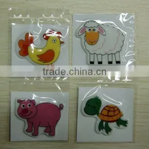 1.5" Puff Animal Assortment Stickers thumbnail-1