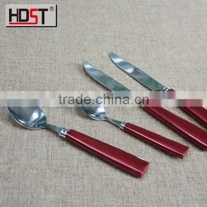 Promotional Hot Selling Vibrant Color Plastic Handle Low Price Flatware for Dinner thumbnail-6