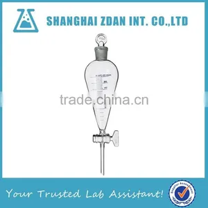 Labratory Glassware Graduated Glass Pear Shaped Separatory Funnel, Glass Stopcock thumbnail-1