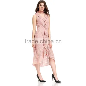 2017 Casual Lace Design Pattern Cloth Woman Dress thumbnail-5