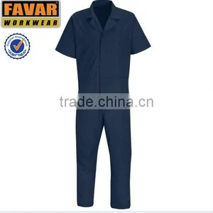 One-piece Summer Shortsleeve Oil and Gas Working Coverall Workwear thumbnail-1